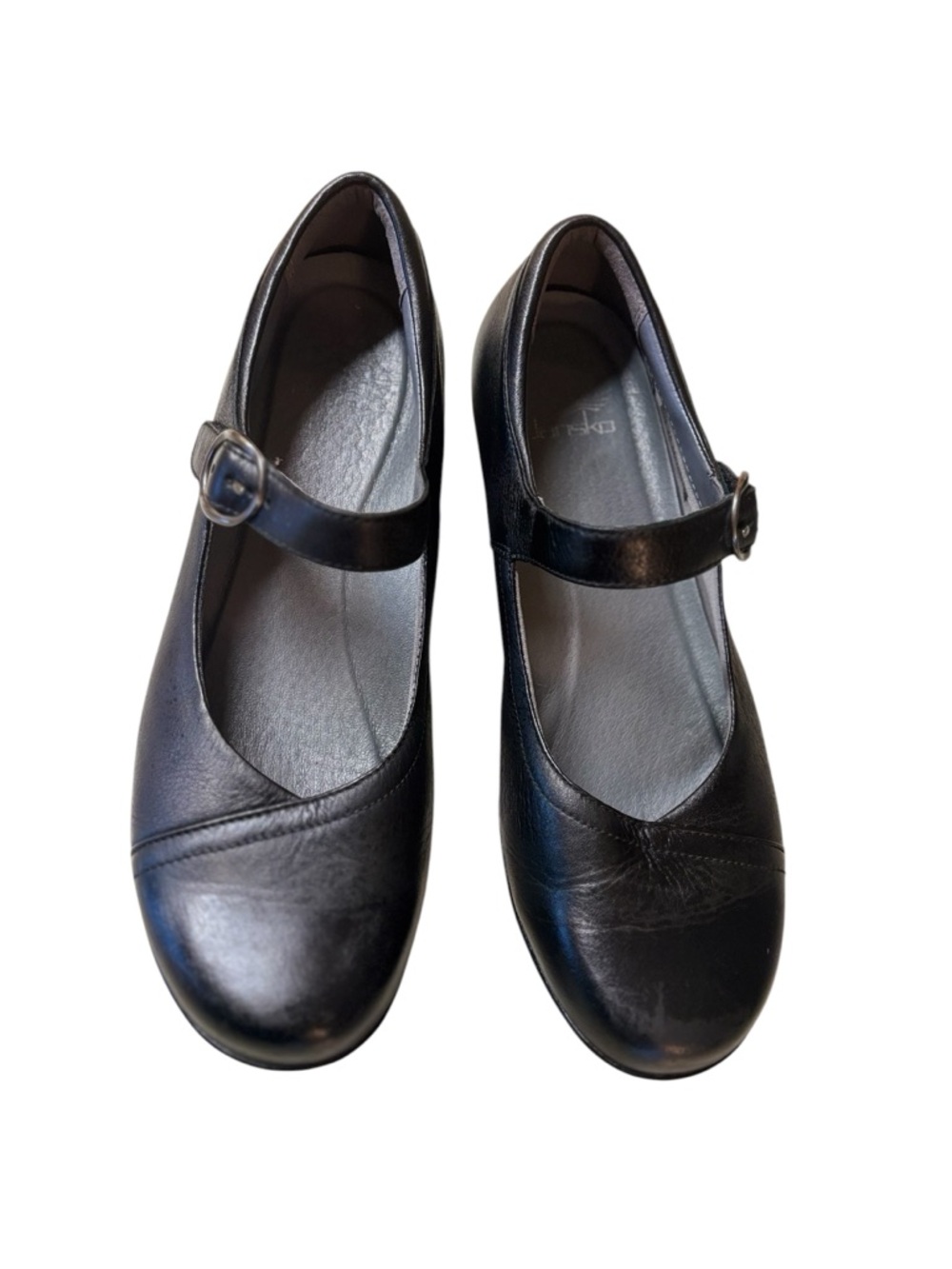 Women's Dansko, Fawna Mary Jane Pumps black leather strap shoes sz 40